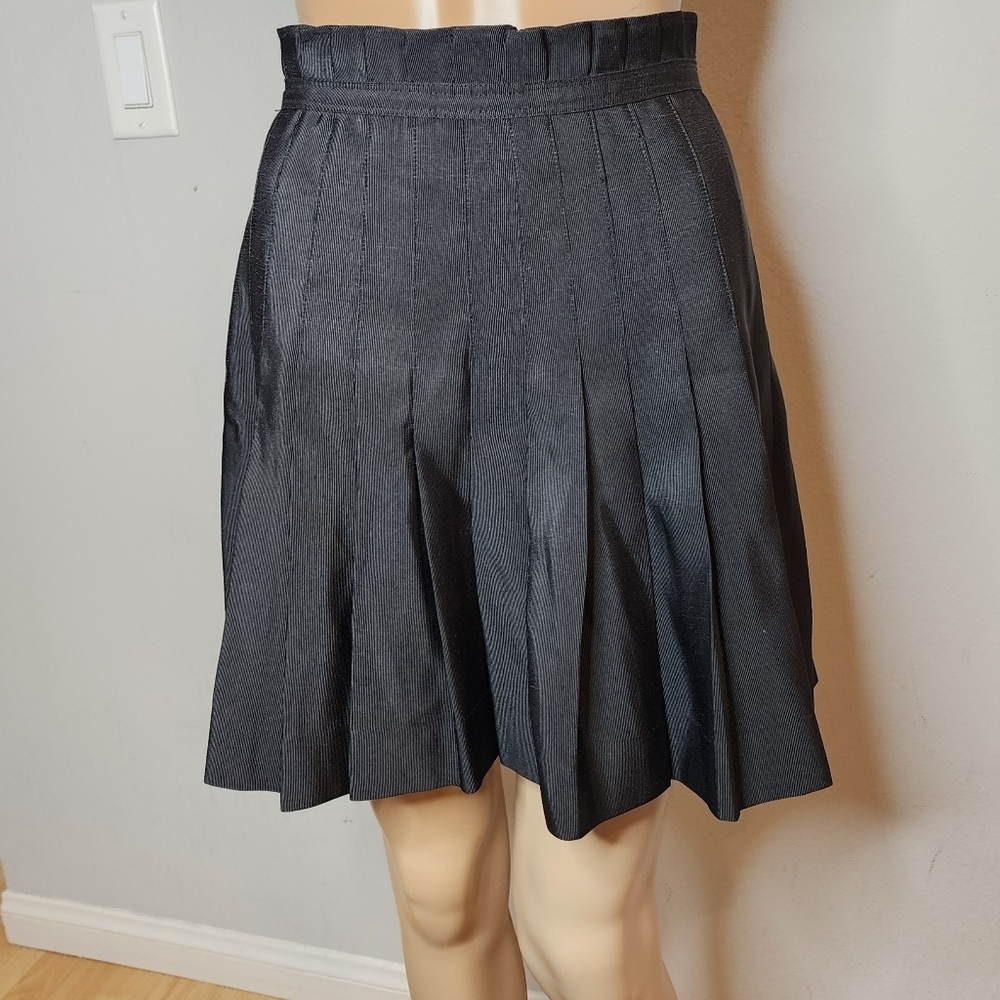 Zac Posen × Target Black Pleated Mini Skirt Paperbag‎ waist size 3.